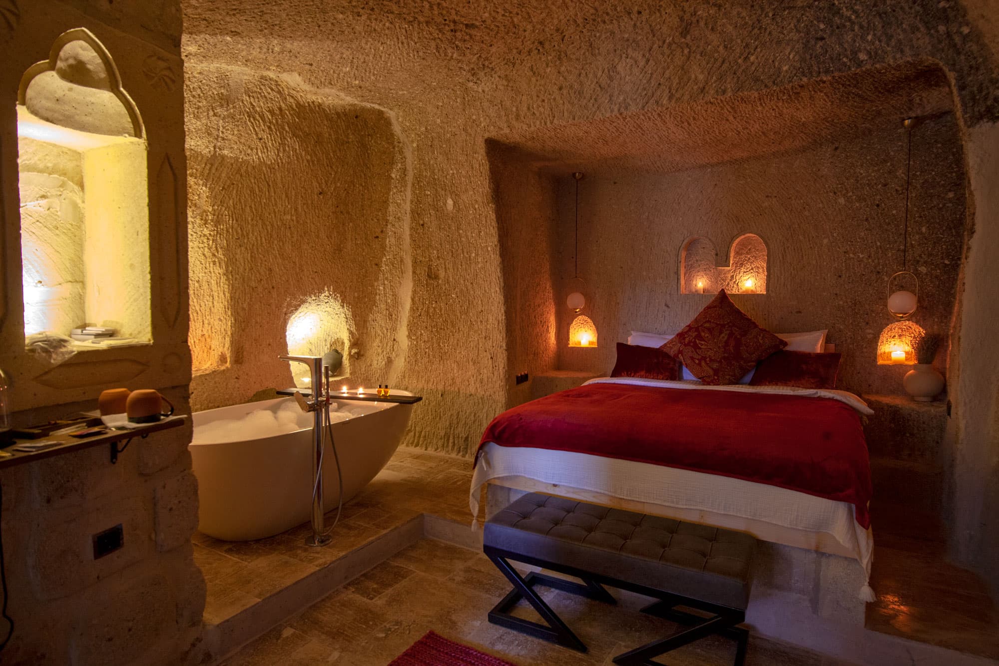 Almond Cave with Bathtub